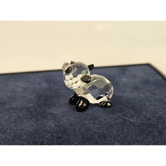 Swarovski Crystal Pand Baby Bear Figurine #7611 w/ Original Box Collectible - Picture 11 of 15